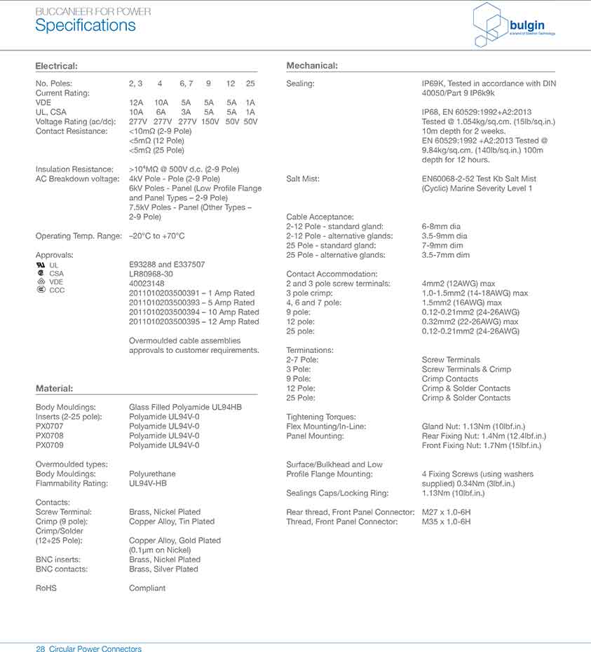 后面板安裝連接器PX0707/P/12技術手冊